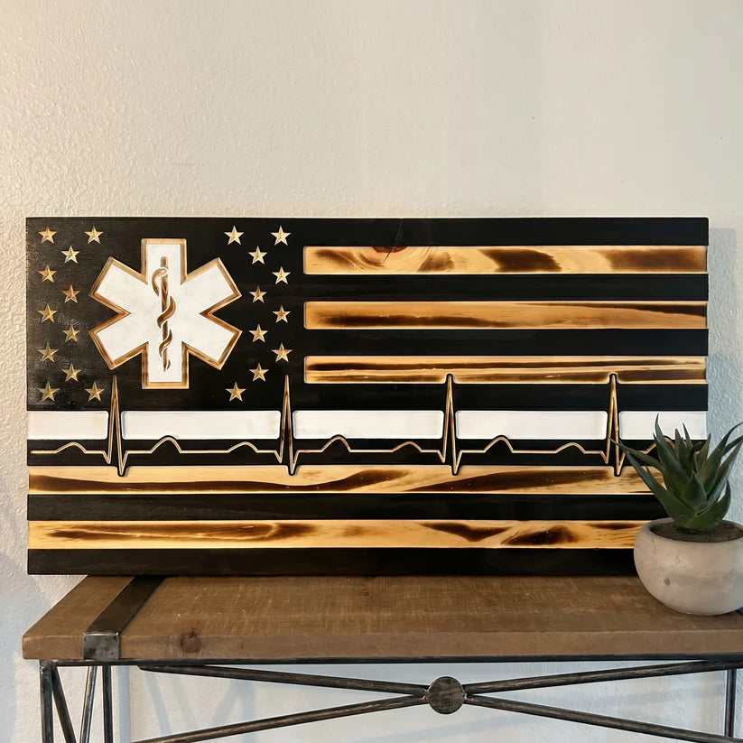 Handmade EMS Wooden Flags