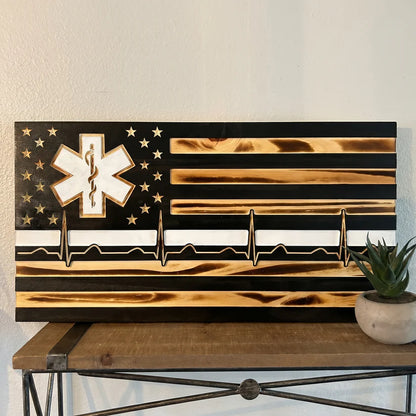 Handmade EMS Wooden Flags