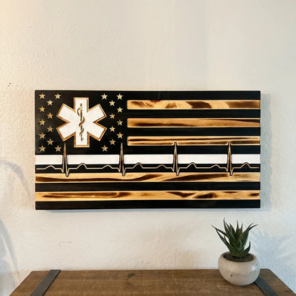 Handmade EMS Wooden Flags