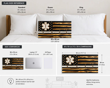 Handmade EMS Wooden Flags